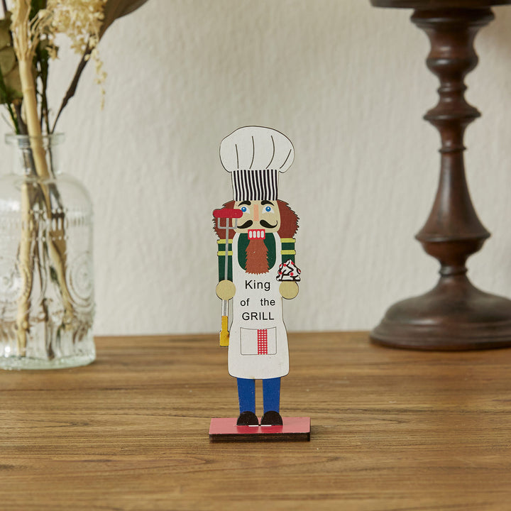 Dekorativer Holz-Nussknacker Soldat für Weihnachten