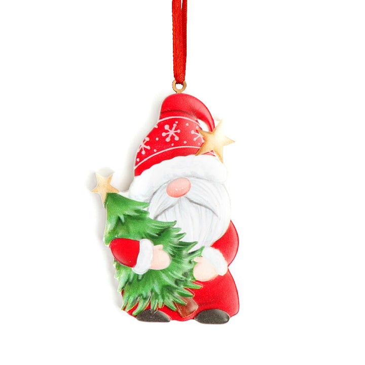 Weihnachts-Wichtel Anhänger aus Kunstharz