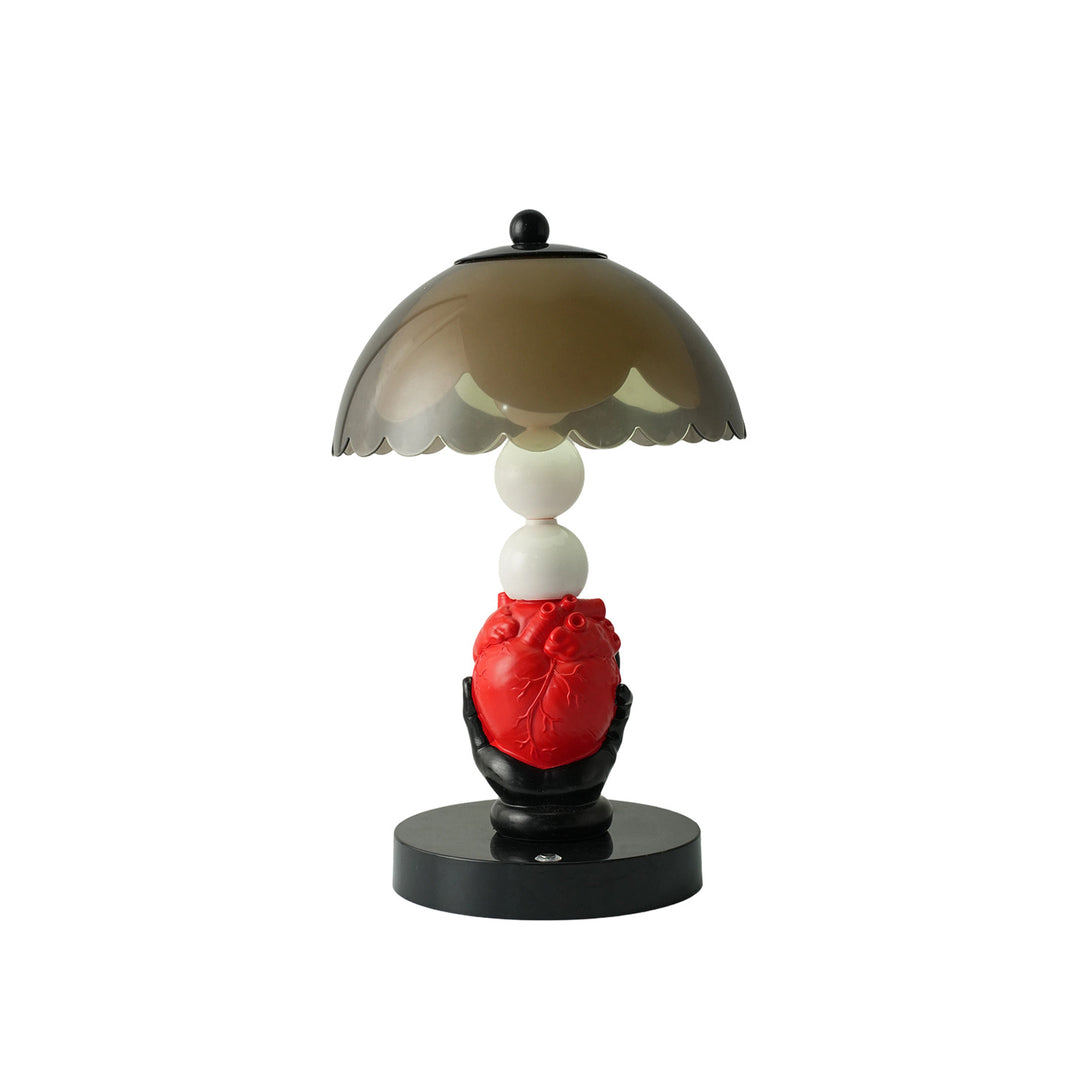 Herz-Tischlampe, moderne Kunstform