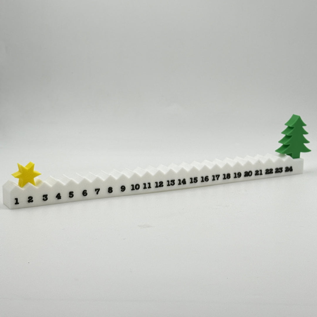Weihnachts-Adventskalender aus PLA, Tischdekoration