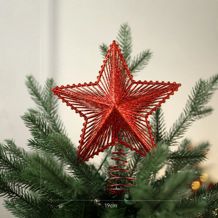 Leuchtende Weihnachtsbaum-Spitze