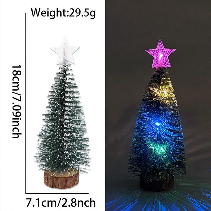 Miniatur-Weihnachtsbaum mit LED-Stern