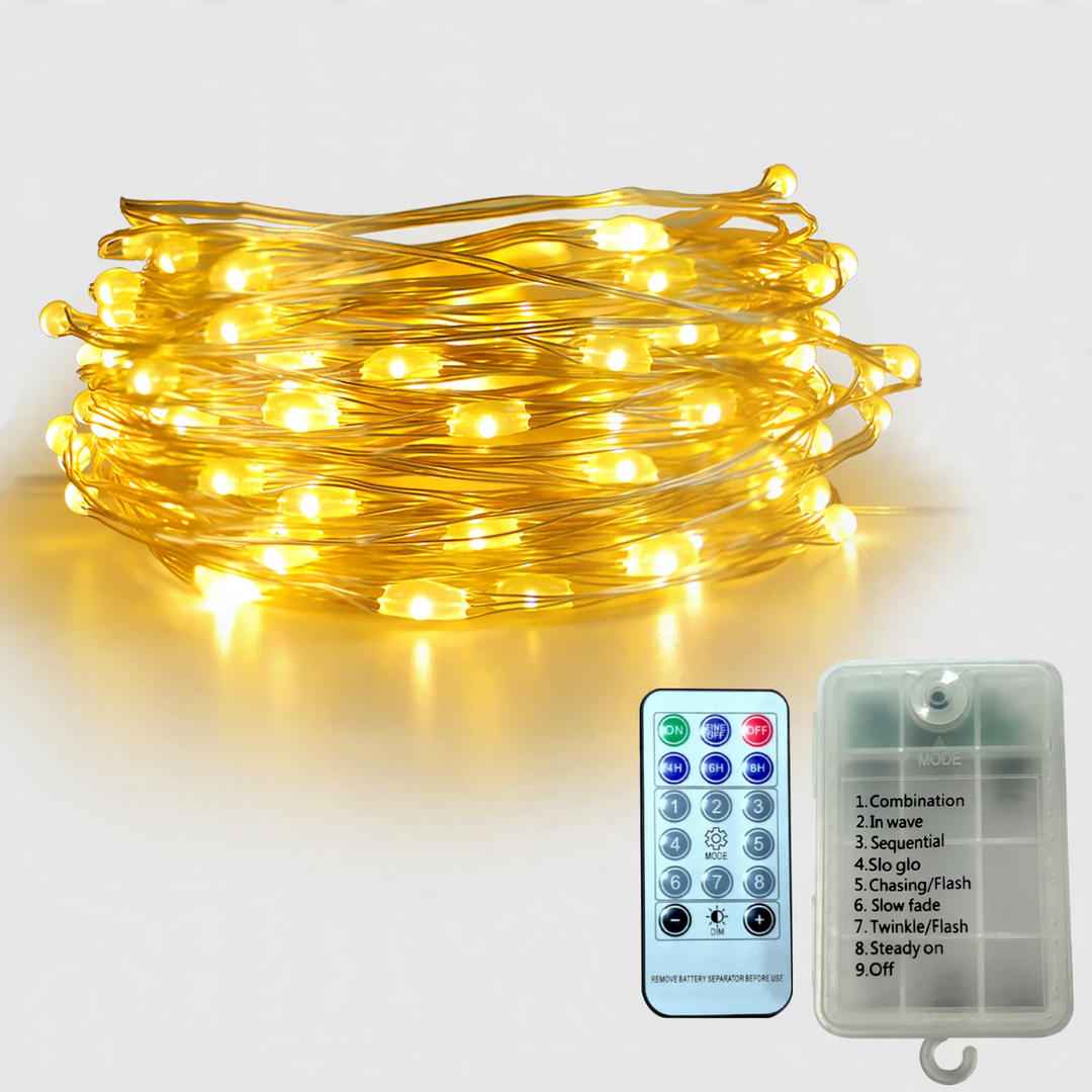 LED-Kupferdraht-Lichterkette, wasserdicht