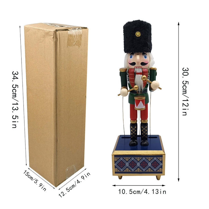 Nussknacker-Spieluhr, Königssoldat, 30,5 cm