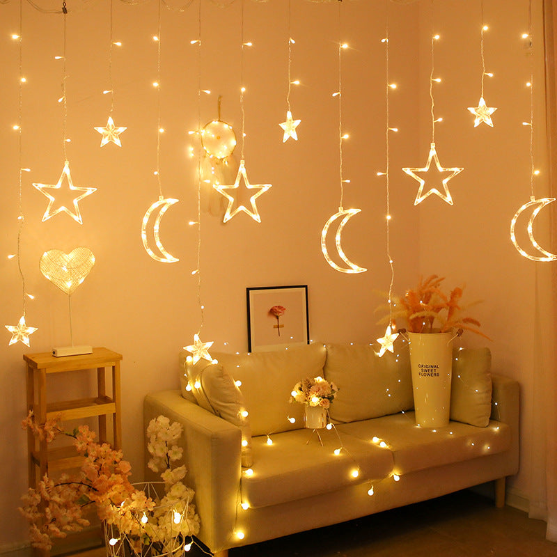 LED-Sternen-Lichterkette, Vorhangbeleuchtung, Modell LY-XX-03