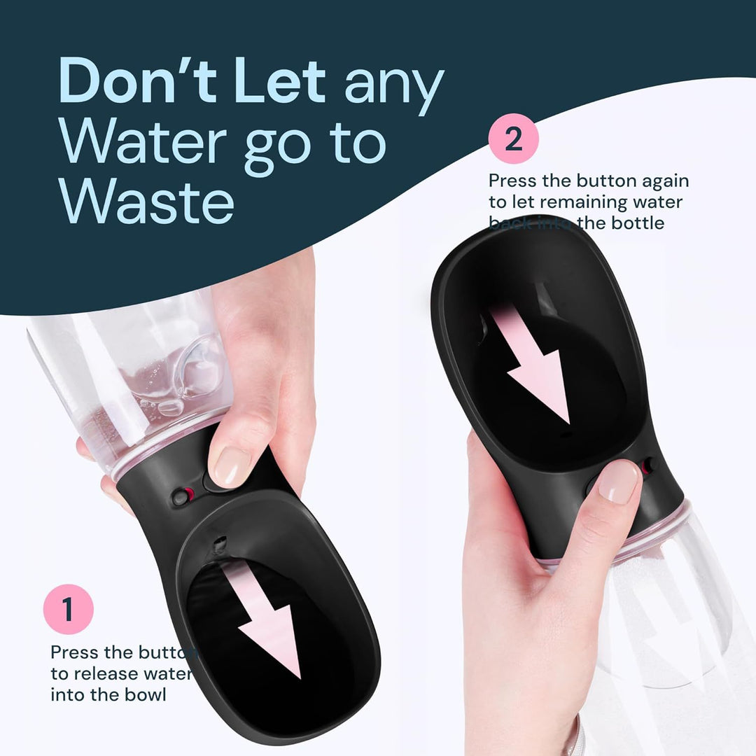 Tragbare 2-in-1 Wasser- und Futtertasse für Haustiere