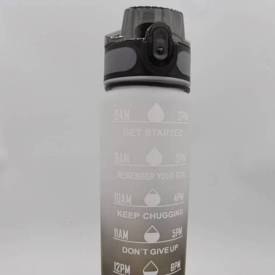 PC-Sportflasche mit Strohhalm, 1000 ml