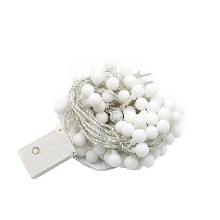 LED-Lichterkette mit Kugeln für Dekoration und Camping