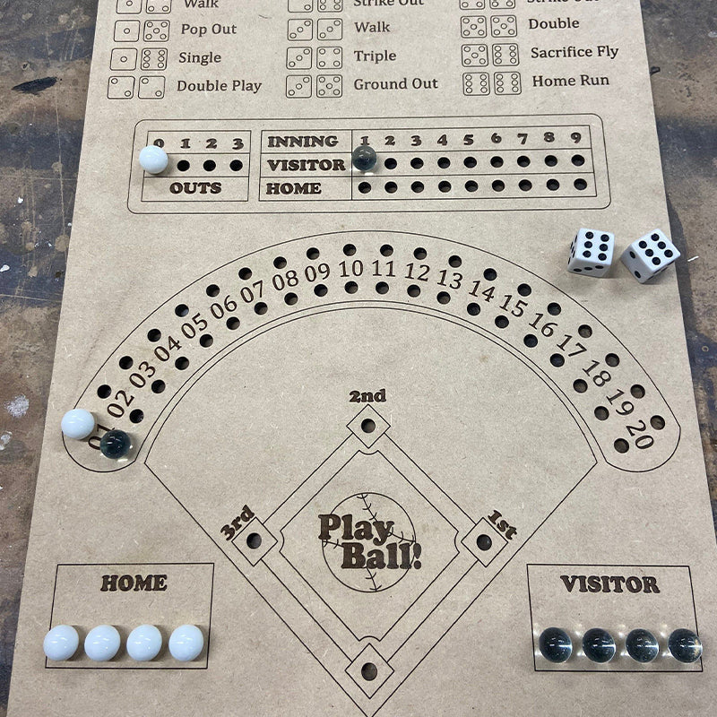 Baseball Würfel Brettspiel Karnz