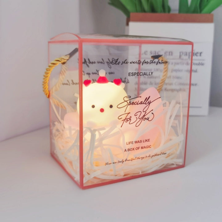 Weihnachtliches Nachtlicht, Schneemann-Design