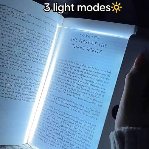 Ultradünne LED-Leseleuchte im Lesezeichen-Design