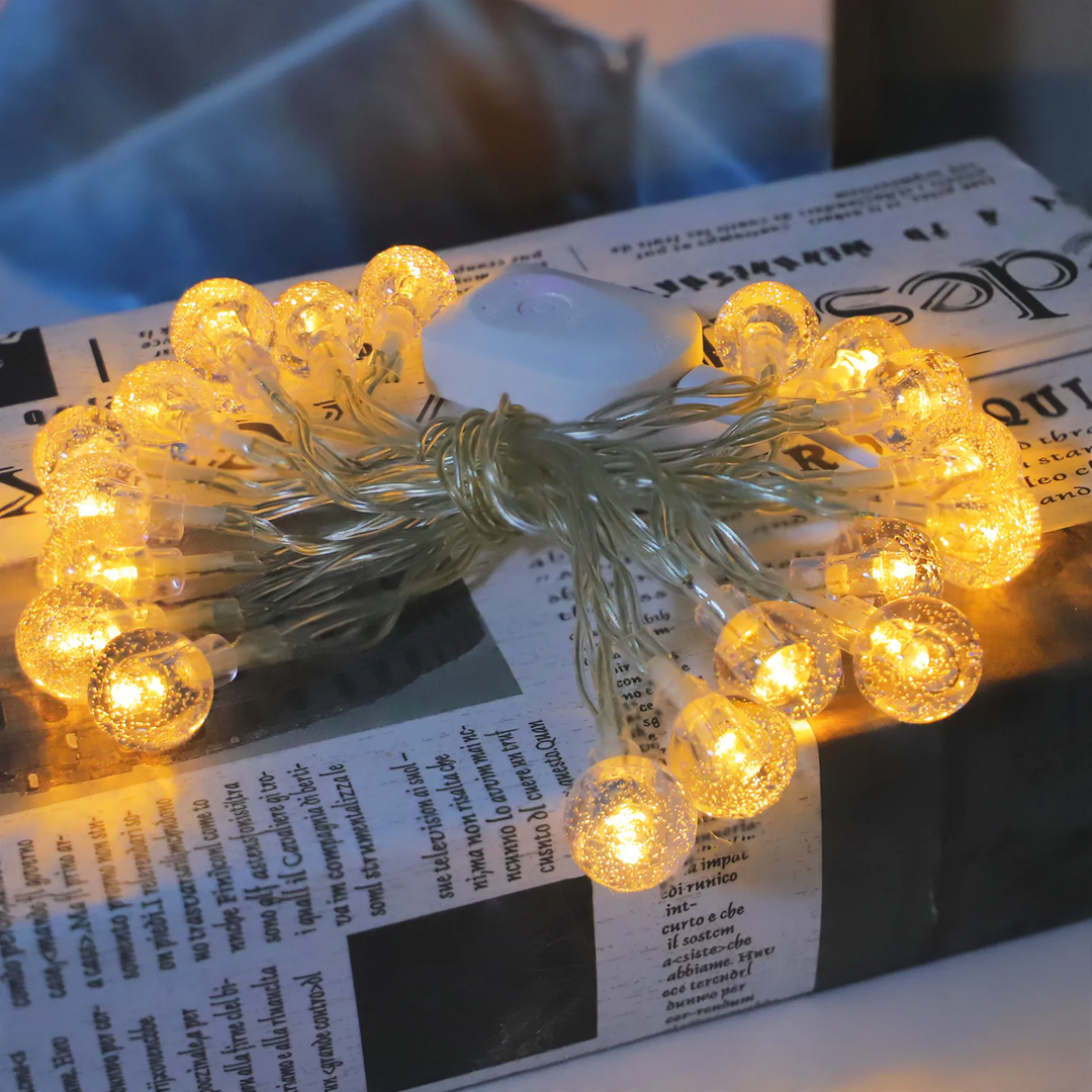 LED-Lichterkette mit Fernbedienung, wiederaufladbar
