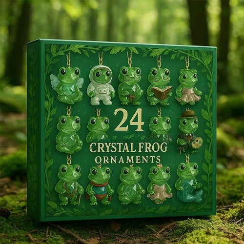 Weihnachts-Adventskalender mit Frosch-Anhängern