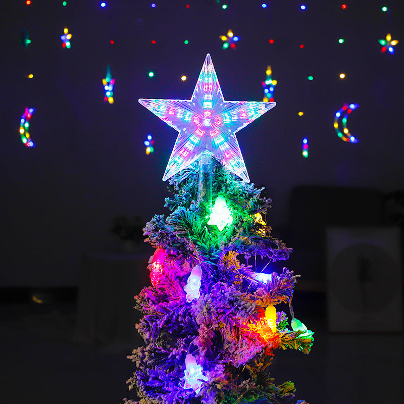 LED-Weihnachtsbaum-Spitze Stern mit Beleuchtung