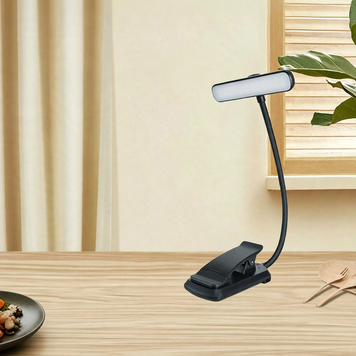 LED-Klemmleuchte mit 24 LEDs und 5 Dimmstufen