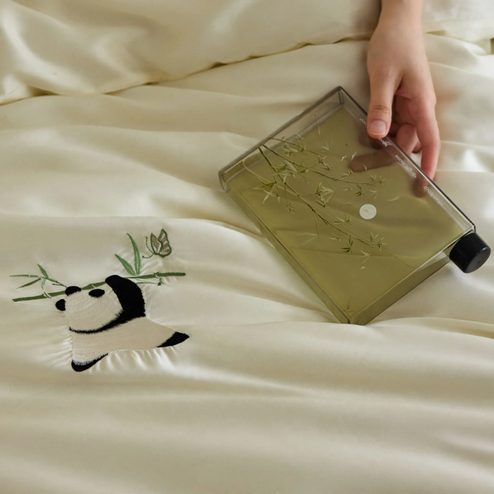 Tencel-Bettwäsche-Set mit Stickerei