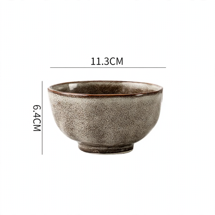 Vintage-Geschirrset aus Keramik, rustikales Design