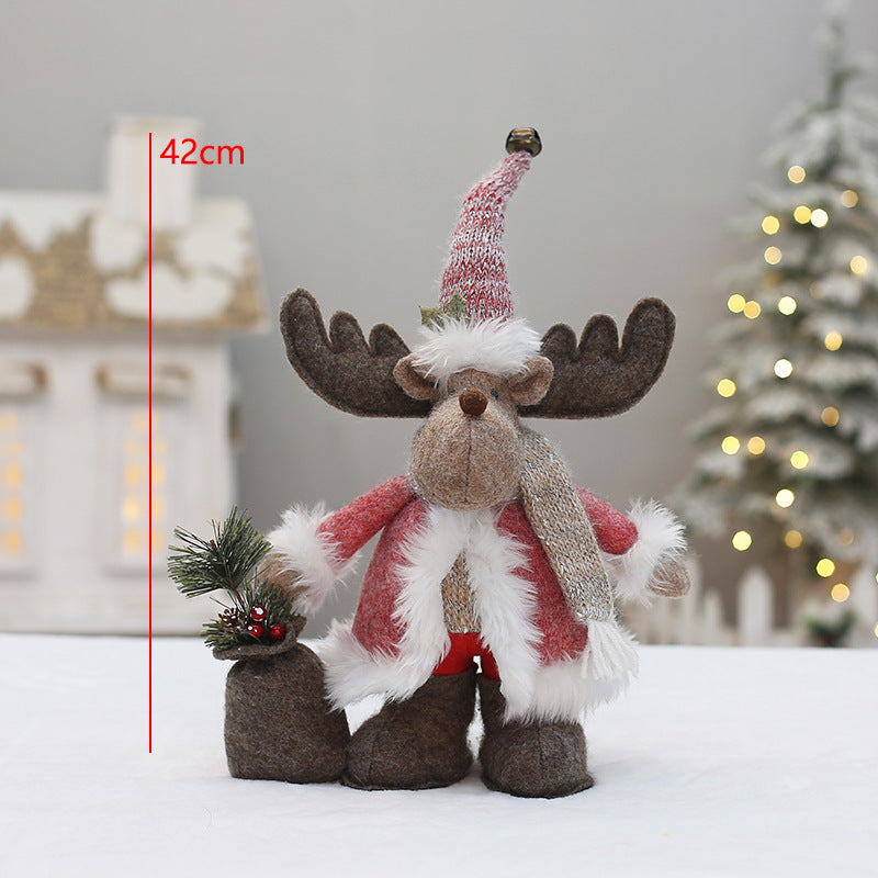 Dekorative Wichtelfigur in Rosa für Weihnachten