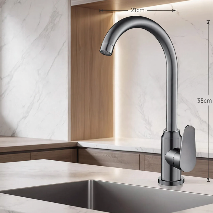 Edelstahl-Wasserhahn für Küche, Misch- oder Kaltwasser