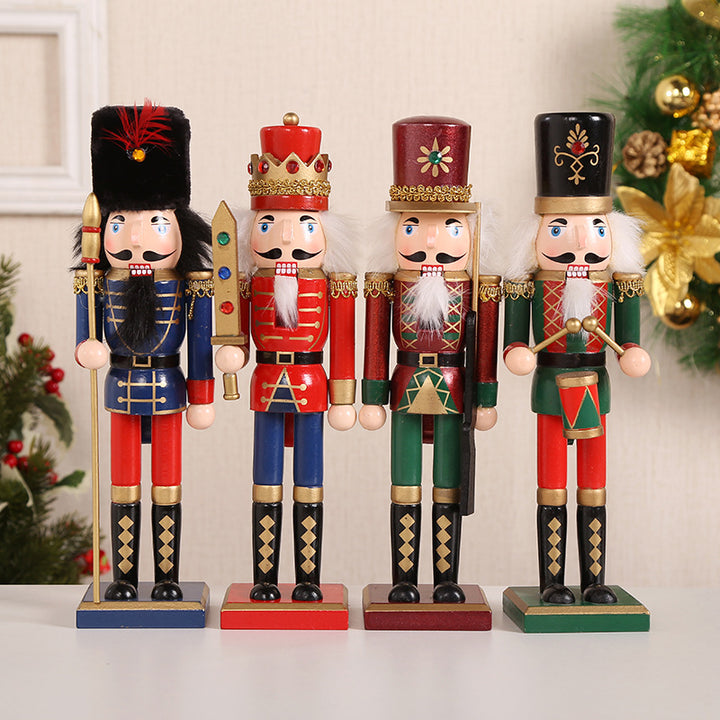 Holz-Nussknacker Set, weihnachtliche Tischdekoration