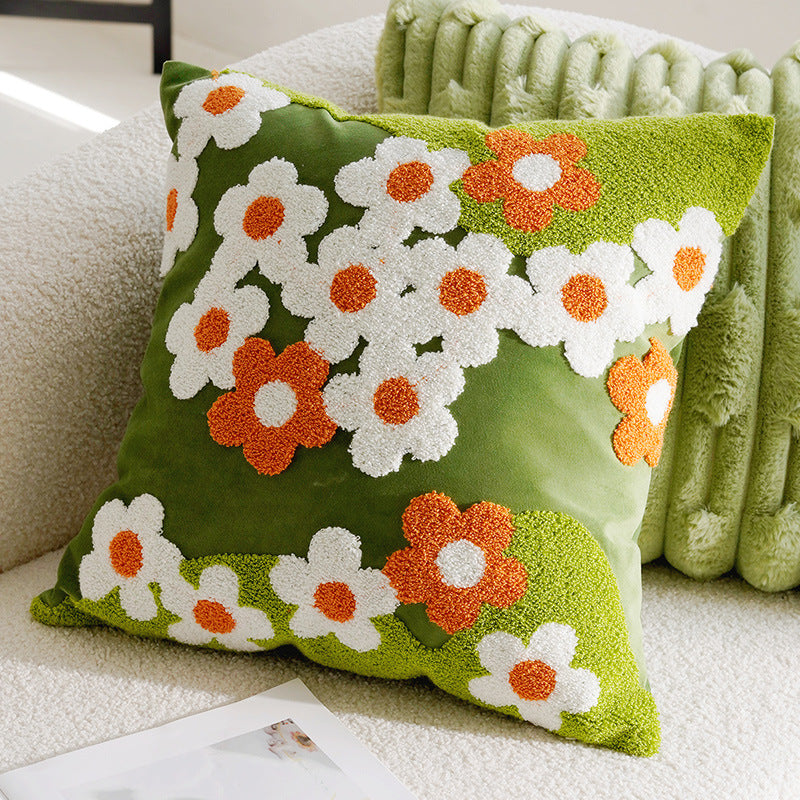 Dekokissen mit Blumenmuster, Baumwolle
