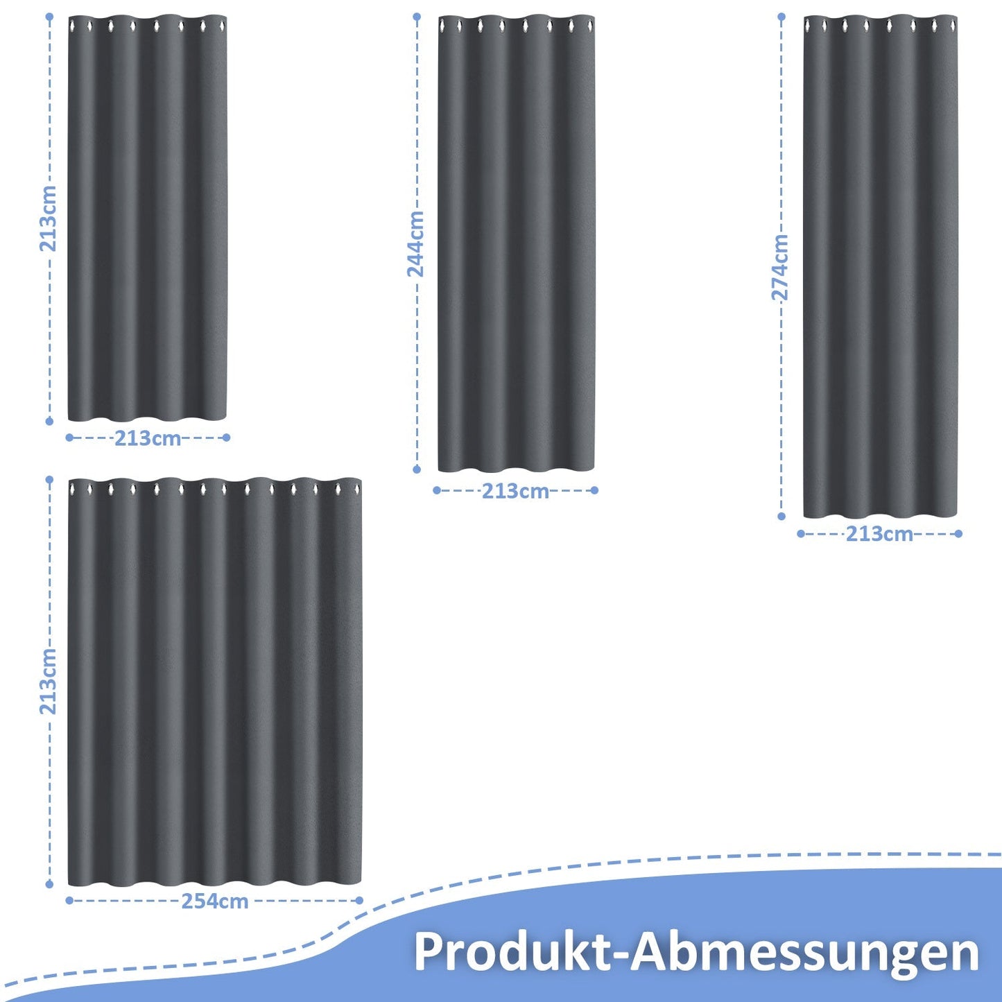 Outdoor Vorhang Wasserdicht mit Ösen | Karnz