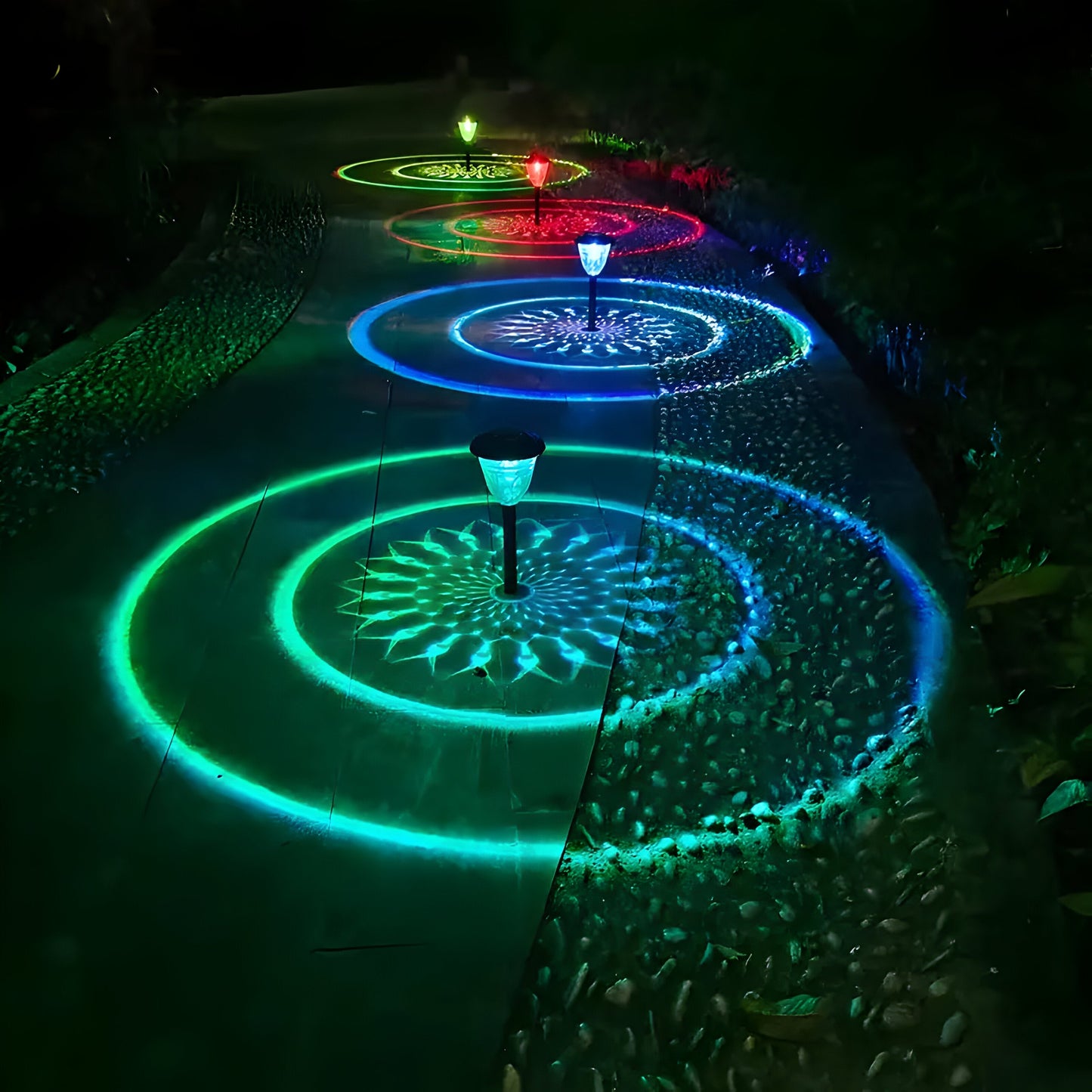 SunSphere Light – Hochwertige 4-teilige Solar-Gartenleuchten