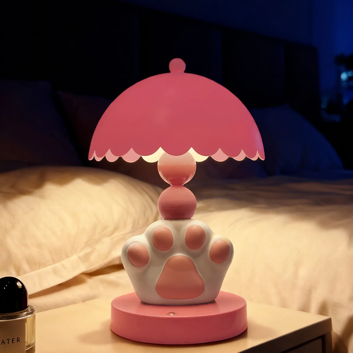 Moderne Katzenpfoten-Tischlampe