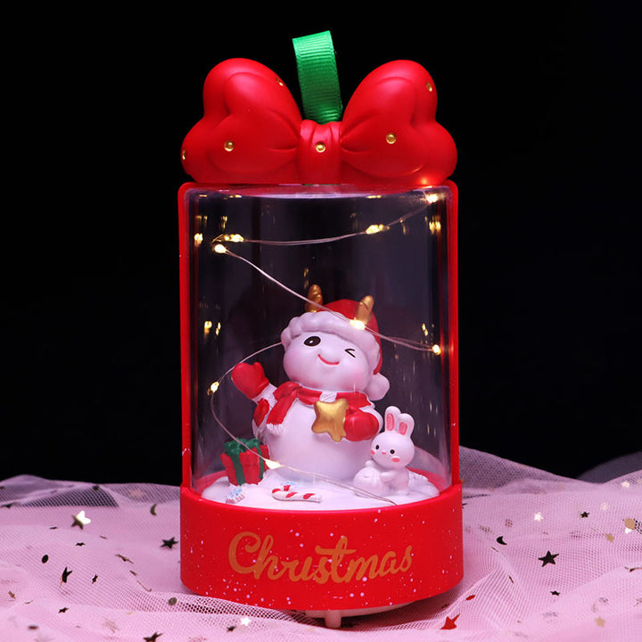 Dekorative Weihnachts-Nachtleuchte mit Sternenlicht