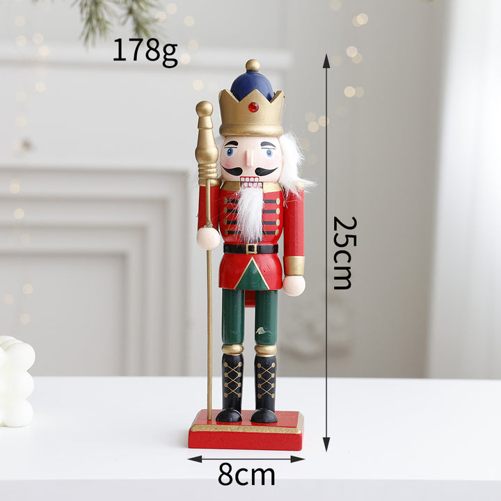 Dekorative Nussknacker-Figur aus Holz für den Tisch