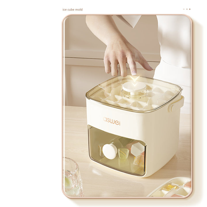 Eiswürfelform mit Druckentleerung, Kunststoff