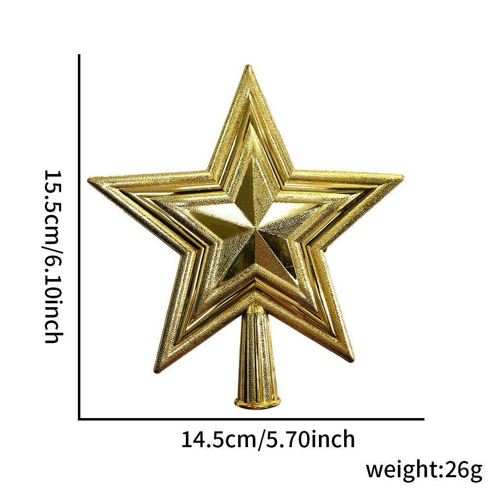 Weihnachtsbaum-Spitzenstern, 3D-Design