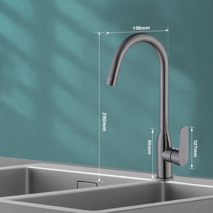 Edelstahl-Wasserhahn für Küche, Misch- oder Kaltwasser