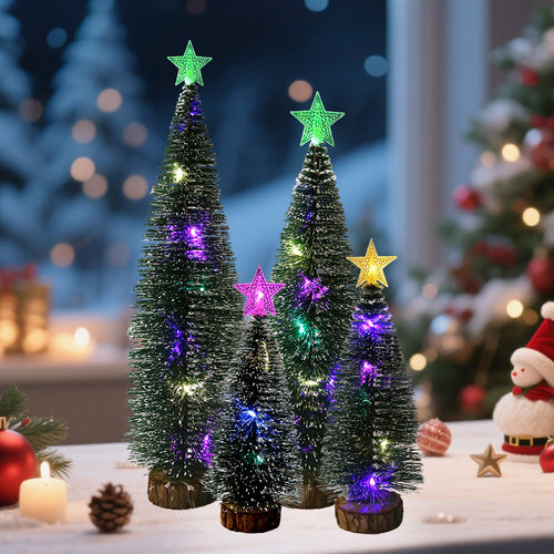Miniatur-Weihnachtsbaum mit LED-Stern