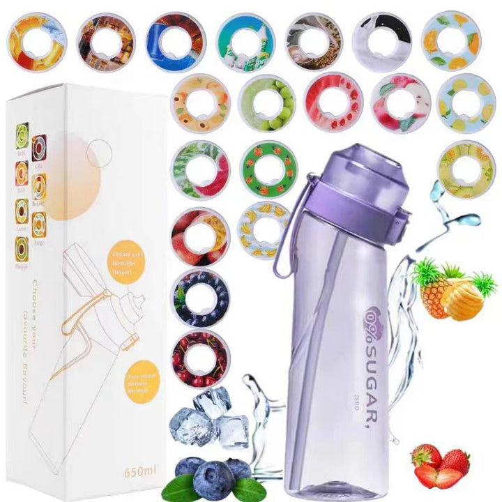 Tritan-Sportflasche mit Geschmacksringen, 650 ml