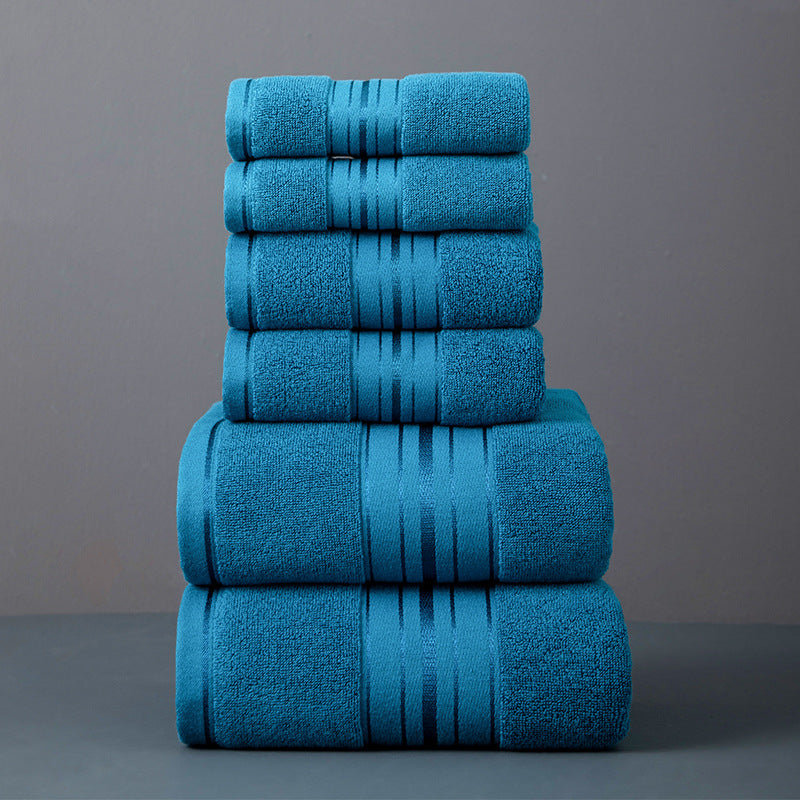 Badetuch-Set aus Baumwolle, 6-teilig
