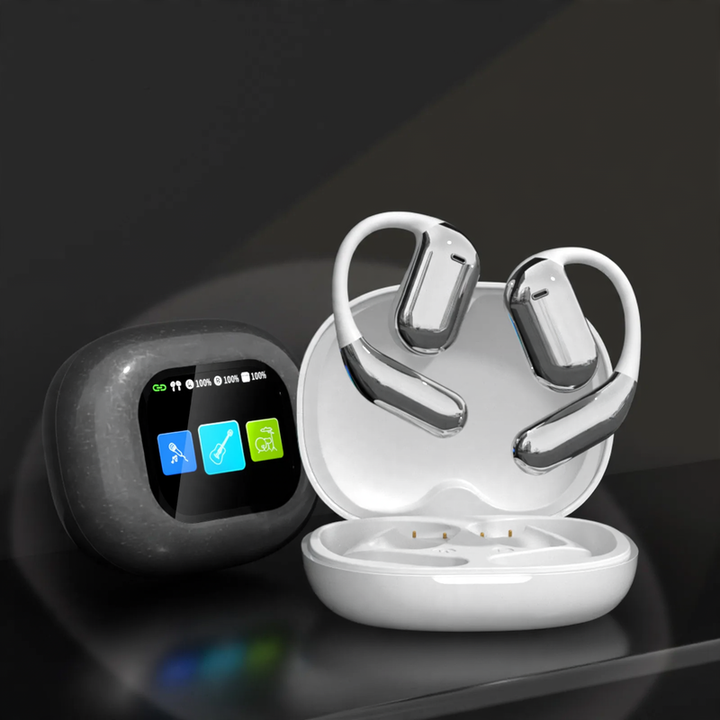 Offene Bluetooth-Kopfhörer mit LCD-Farbdisplay