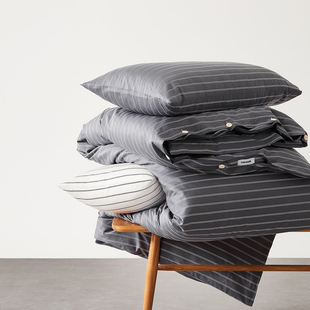 Langstapel-Baumwolle Bettdeckenbezug mit Streifenmuster