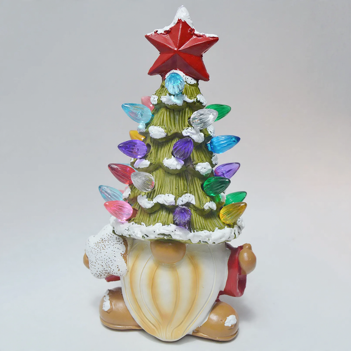Weihnachts-Wichtel-Skulptur aus Kunstharz