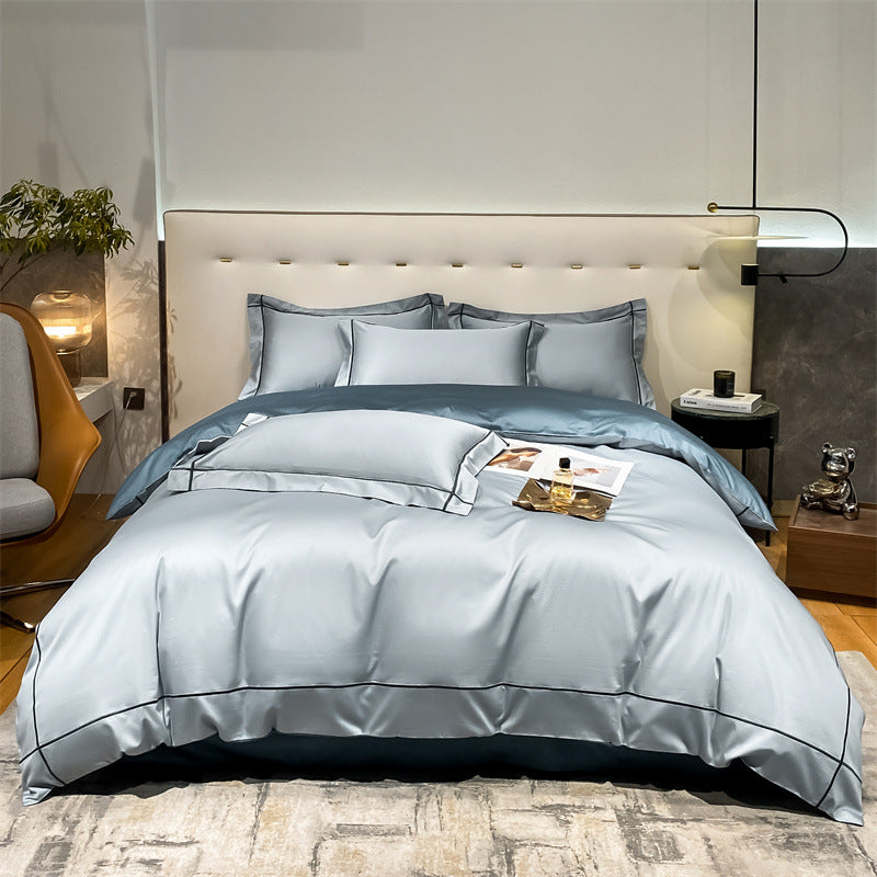 Luxuriöses Bettwäsche-Set, Langstapel-Baumwolle, Satin-Webung