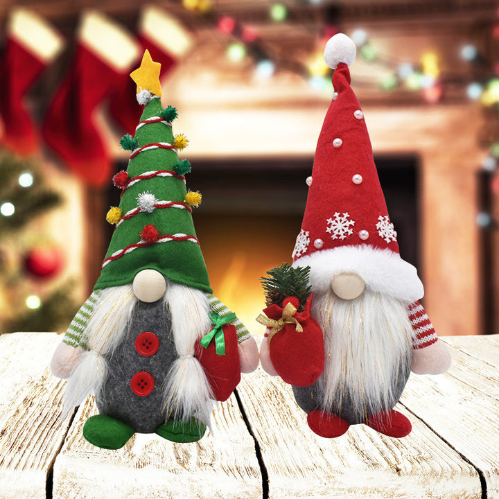 Weihnachts-Wichtel Dekofigur aus Stoff