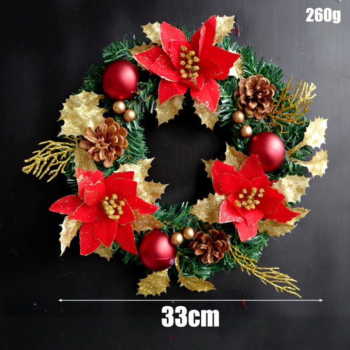 Weihnachtskranz aus PVC, 30 cm