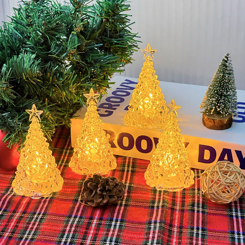 Dekorative Weihnachtsbaum-Nachtleuchte mit Stern-Design