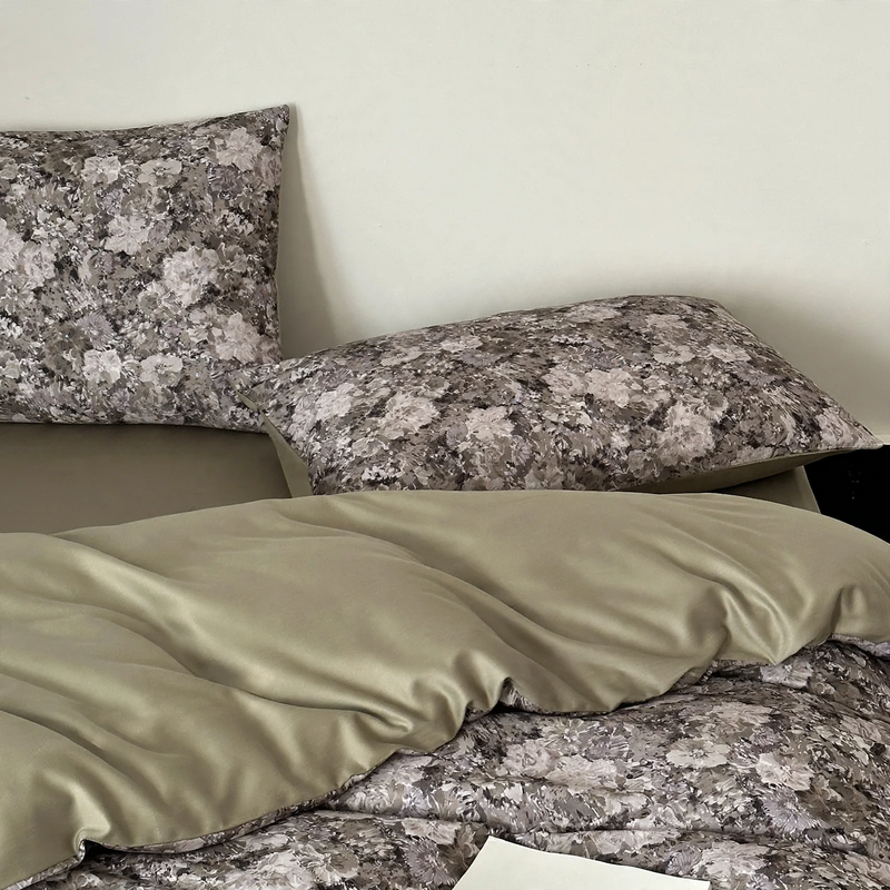 Bettwäscheset aus angerauter Baumwolle, bedruckt, Luxus-Stil