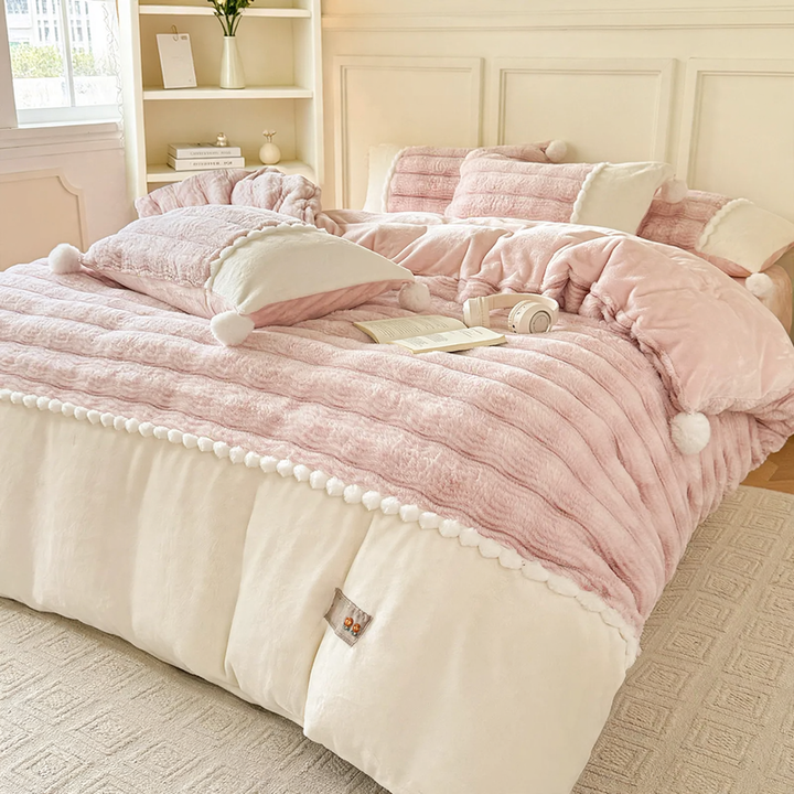 Milchfaser-Bettwäsche-Set, 1,5 m, Winter