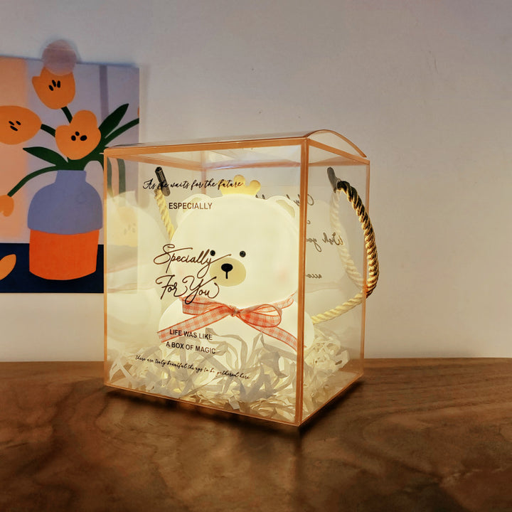 Kleine Nachtlampe, Cartoon-Design, aufladbar