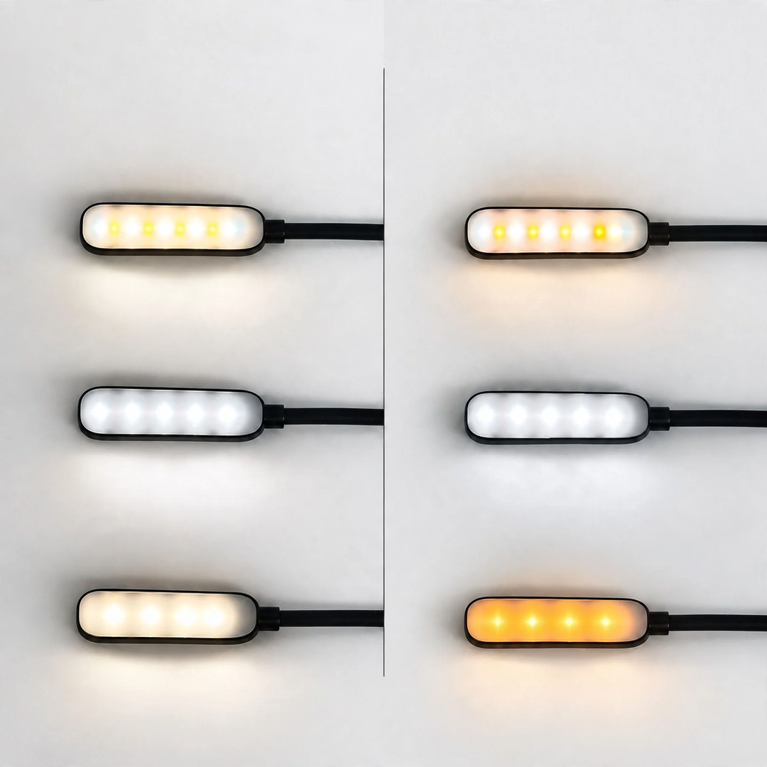 Tragbare LED-Buchklemme mit 9 LEDs