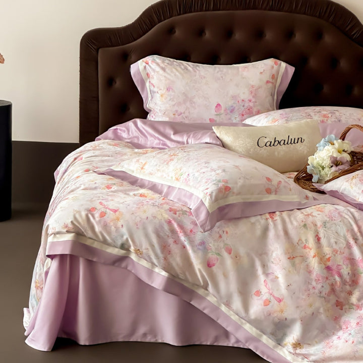 Bettgarnitur aus Tencel-Baumwolle, 4-teilig