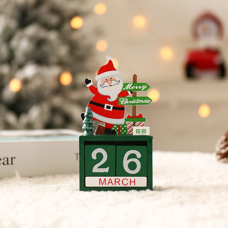 Dekorative Weihnachts-Adventskalender aus Holz