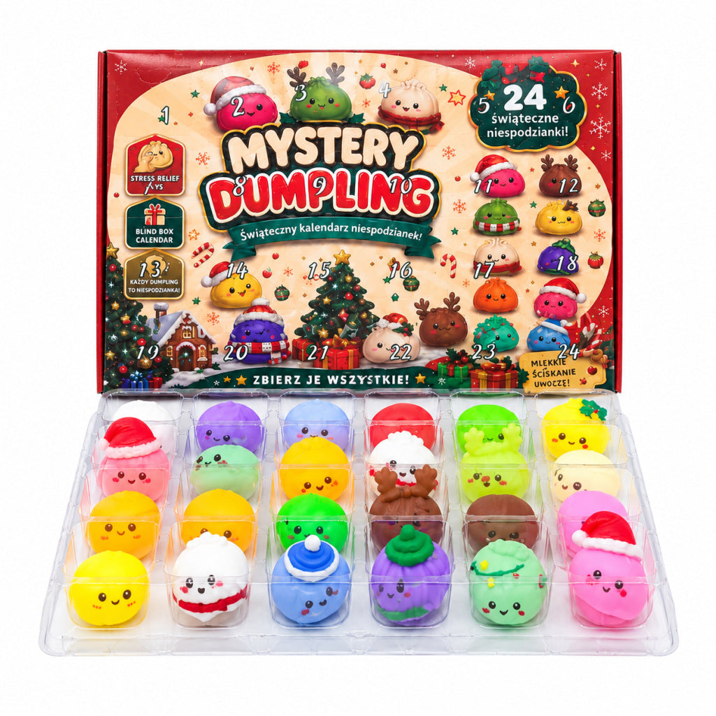Weihnachts-Adventskalender mit Überraschungsfiguren